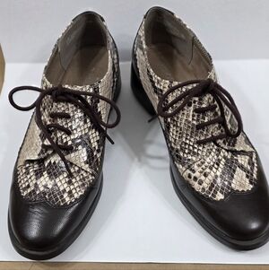 Elegant Snakeskin Patterned Aerosole Women's Loafers